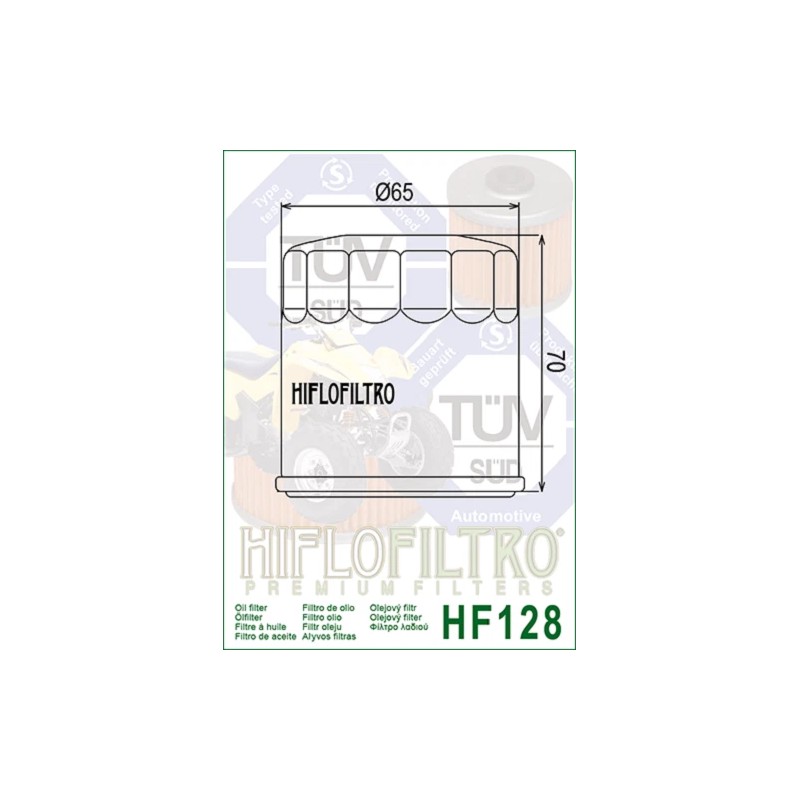 HiFlo Oil Filter HF128 Kawasaki Mule 610 2500 2510 2520