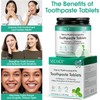 YECUCE - Natural Peppermint Toothpaste Tabs - Hydroxyapatite Chewable Tablets