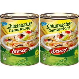 Erasco Chinese Vegetable Pot with Lots of Delicious Vegetables 800 g Pack of 2