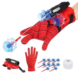 Superhero Web Launcher Glove Kit | 10 Suction Darts, Rope & Wrist Strap | Outdoor Role-Play Toy for Kids 5-8 | Safe, Durable Gift for Birthdays & Holidays