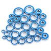 BRKRC 27PCS Rubber Blue Sealed Ball Bearing Kit for Tra-xxas