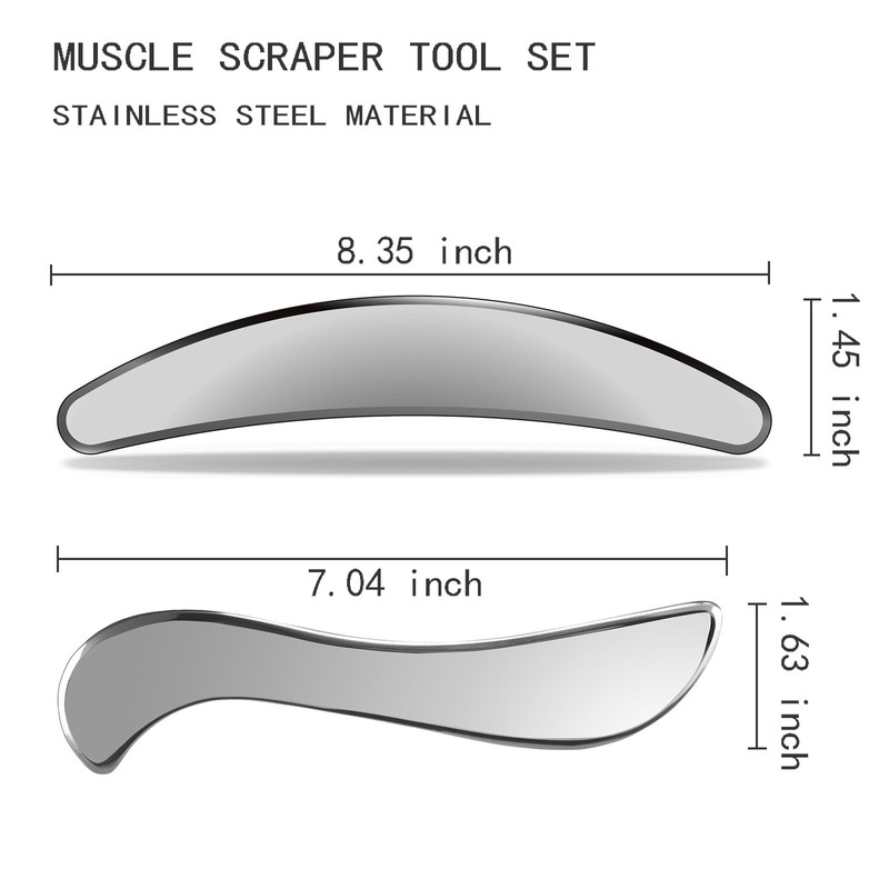 UiiBYUii GuaSha Massage Scraper Tools,Muscle Scraper Tools,Scar Tissue Tool, Myofascial