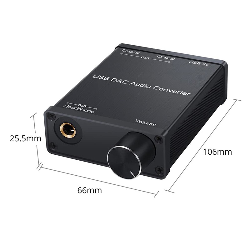Peakloong USB Audio Converter Adapter with Headphone Amplifier USB to