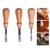 3Pcs Leather Edge Bevelers 4 6 8mm Stainless Steel Durable