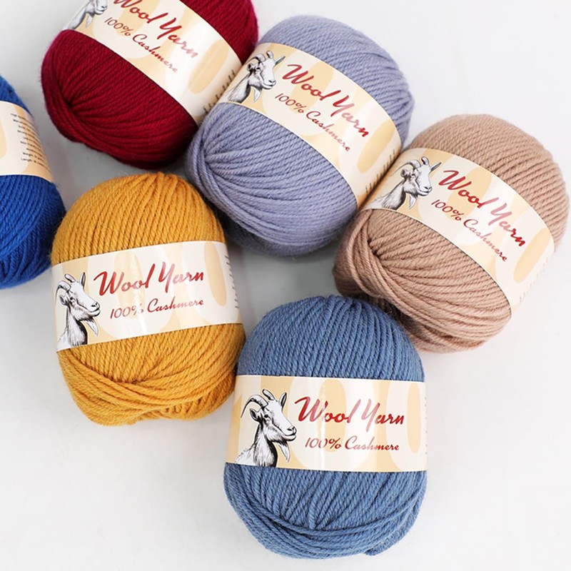100% Cashmere Wool Yarn (Pack of 10) by Yonkey Monkey