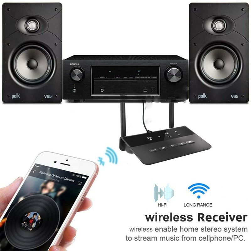 Bluetooth Receiver Transmitter 3.5mm AUX and RCA Port AptX Low