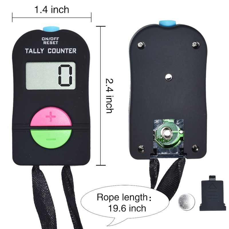 VANVENE Electronic Hand Clicker Counter, Digital Creen Counter,Add and Subtract