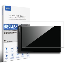 INNOSURE Updated Premium Tempered Glass Screen Protector for Garmin Drivesmart 86 GPS Navigator 8 Inch Touchscreen Anti Finger Print (HD Clear)
