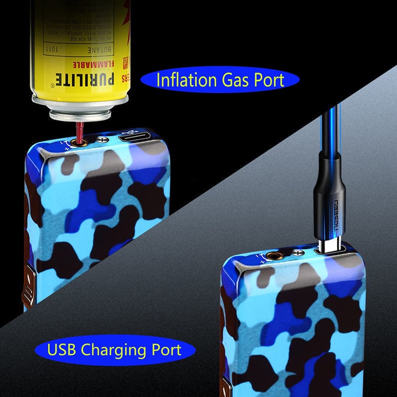 Arc Jet Flame Torch Lighter, 2 in 1 Electric USB