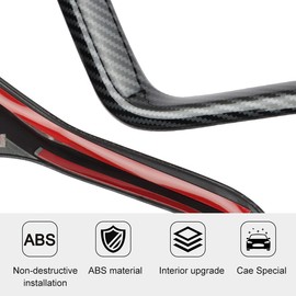 INTGET Navigation Screen Panel Frame Cover for 2020-2025 Subaru Outback Accessories 2021 2022 2023 2024 Subaru Legacy Carbon Fiber GPS Screen Cover Center Console Display Trim Cover Decoration Cover