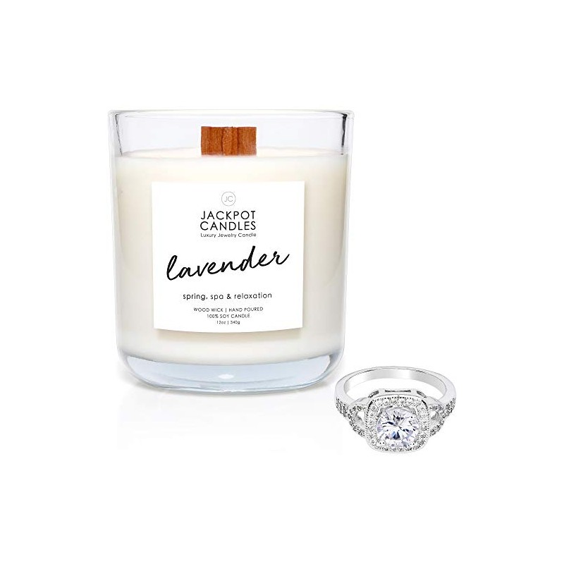 Lavender Candle with Ring Inside (Surprise Jewelry Valued at $15