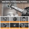 Nuovoware Schraubenausdreher Set, 6 PCS Broken Screw Extractor Kit, Allzweck
