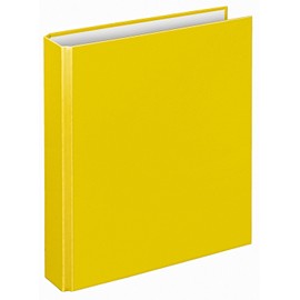 Veloflex 1151010 Basic Ring Binder, DIN A5, 2-ring mechanism, 196 x 230 x 30 mm, cardboard, yellow, pack of 1