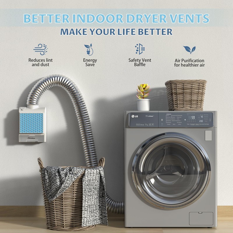 3 in 1 Indoor Dryer Vent Kit, Dryer Vent Box