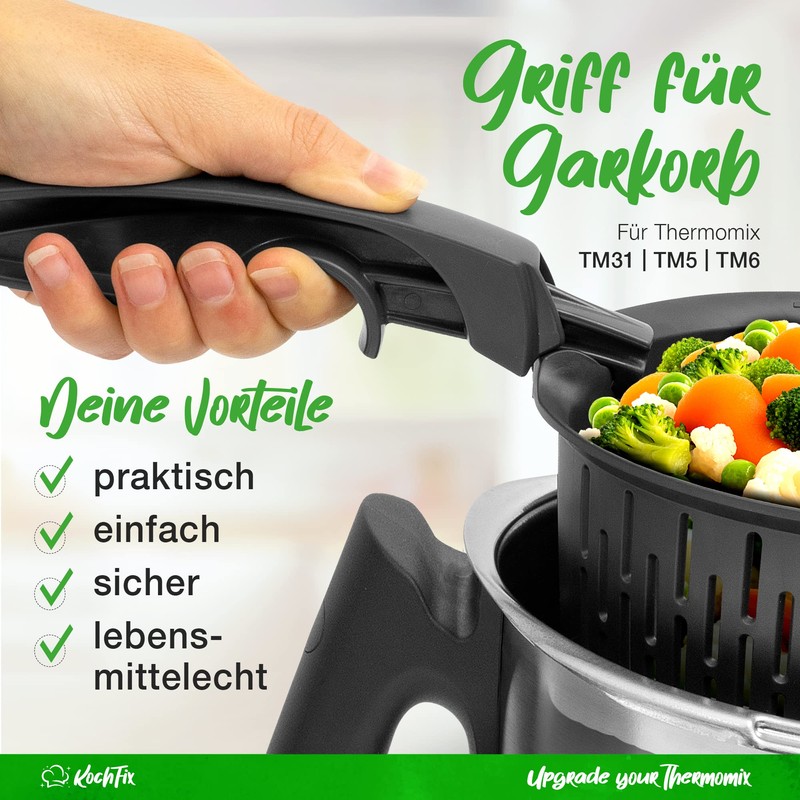 KochFix Handle for Thermomix Cooking Insert/Cooking Basket - Suitable for