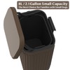 PAWZIDEA Wall Mount Dog Poop Trash Can Outside, 2.1 Gallon