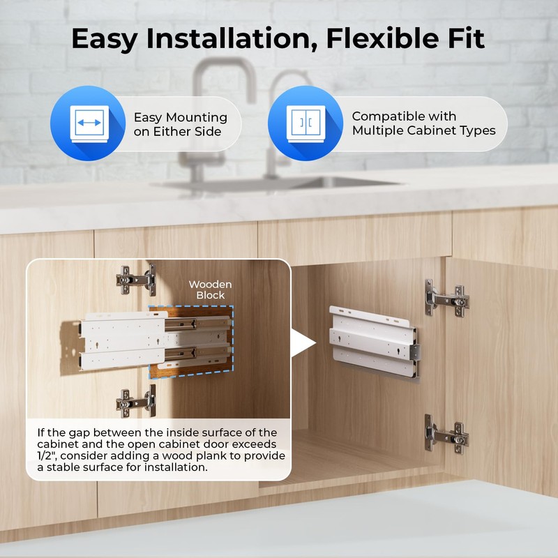 iSpring ASKRCC Slide-Out Mounting Kit for Under Sink Reverse Osmosis