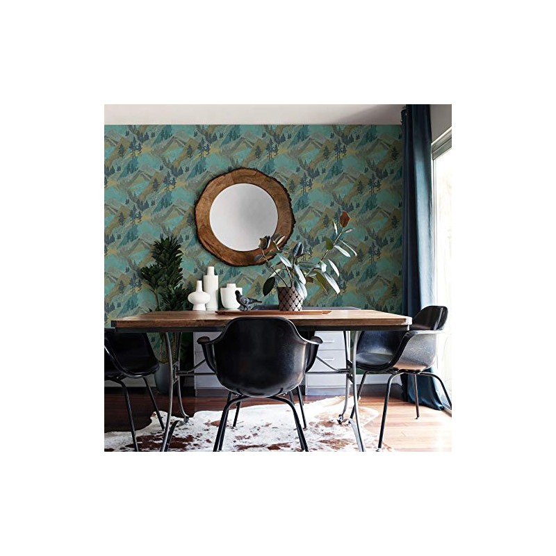 Chesapeake 3118-12632 Range Green Mountains Wallpaper