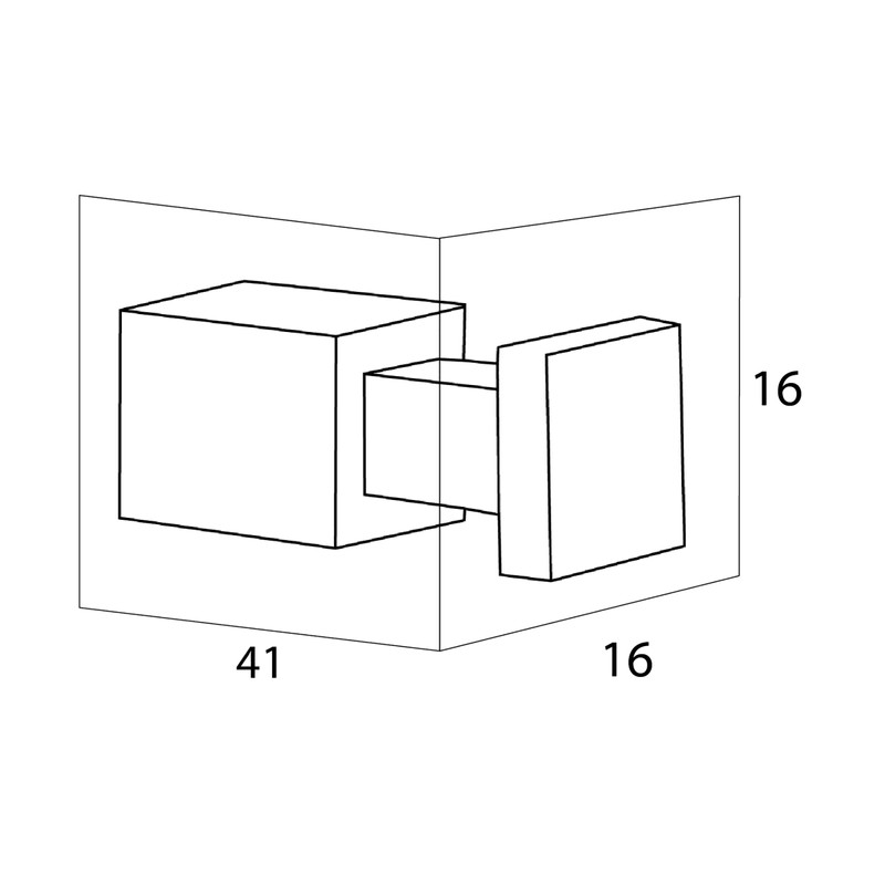 Tiger Towel Hooks Chrome-Plated Metal, Pack of 2