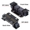 chenyang SFF-8643 Coupler Adapter Mini SAS 4.0 SFF-8643 Female to
