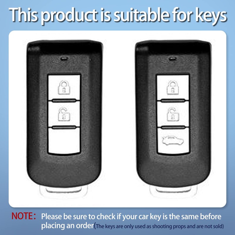 SK CUSTOM Silver zinc Alloy Smart Key Case Cover Compatible