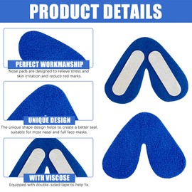 Universal Nose Pads for CPAP Comfort Mask Nasal Pads for CPAP Face Pad Nasal Cushions Nose Bridge Protector Fit for Most CPAP Masks