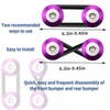 Mejiao Bumper Holder Purple 12PC Bumper Quick Release Bands Quick