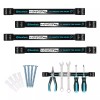 DURATECH 4 Pack 12" Magnetic Tool Holder Strip Heavy Duty