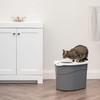 IRIS USA Top Entry Cat Litter Box, Large Enclosed with
