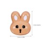 NUOBESTY 12pcs Rabbit Shaped Resin Buttons for Crafting Easter Decor
