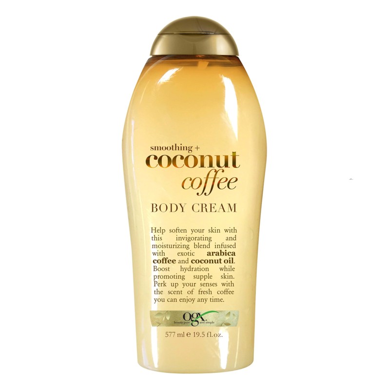 OGX, Crema Corporal Suavizante de Coco y Café, 577 ml