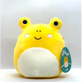 Kellytoy Squishmallow Kellytoy Forest Squad Leigh the Yellow Toad Frog Plush 7.5-inch NWT