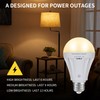 MXhme Rechargeable Light Bulbs with Remote Control Soft Warm(3000K) 2200mAh