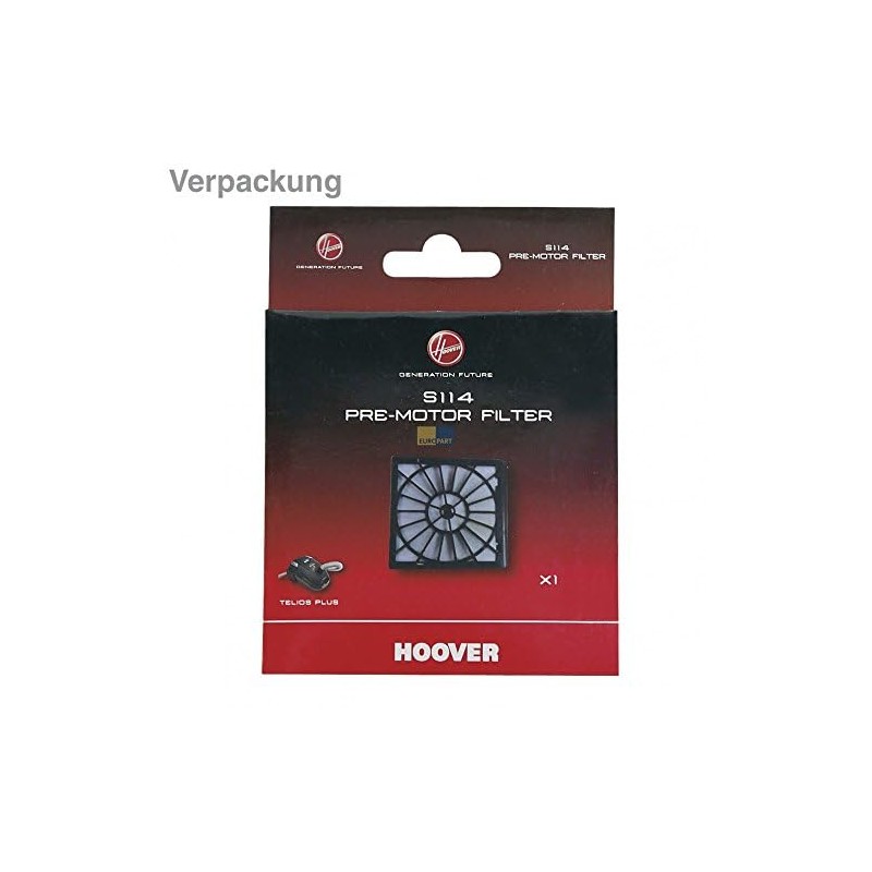 Hoover 35601288 S114 Pre-Motor Filter Yellow