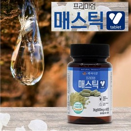 Baekse Food Premium Mastic Tablet Stomach Health Gastrointestinal Protection Health Food 600mg x 60 tablets x 1 bottle + gift, 1 bottle / 백세식품 프리미엄 매스틱정 위건강 위장보호 건강식품 600mg x 60정 x 1병 + 증정품, 1병