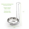 Fox Run 5612 Vertical Spoon Holder, Stainless Steel, 4.75 x