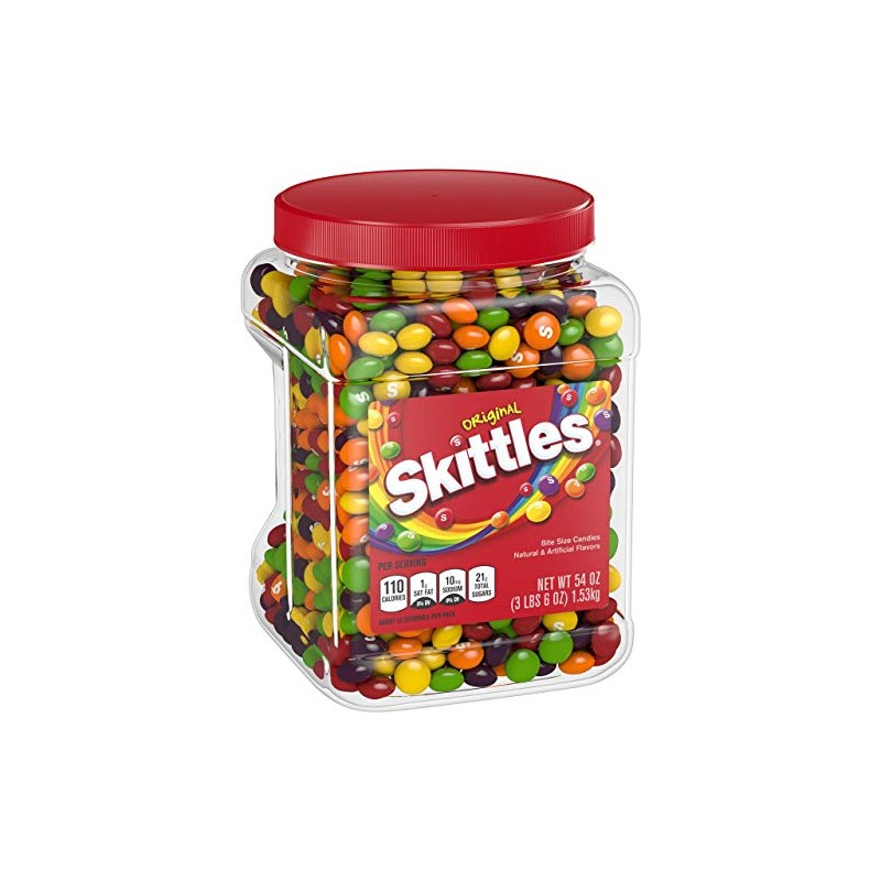 Product of Skittles Original Fruity Candy Jar, 54 oz.