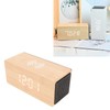 Digital Wooden Alarm Clock LED Smart Bluetooth Speaker 15W Wireless