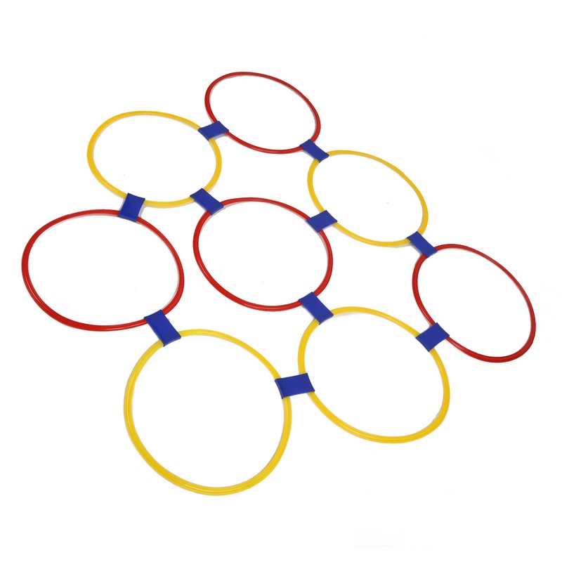 10PCS Kids Exercise Hoops Jumping Hopscotch Game Rings for Sensory