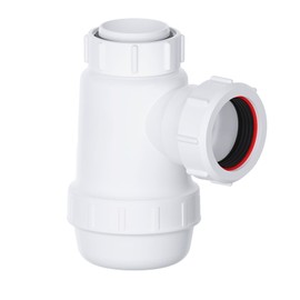 Shallow Bottle Trap 40mm 1-1/2" with Anti-Slip Ring, Space Saving 38mm Seal Kitchen Sink Waste Kit, BS EN2574-1 Compliant Urinal Bottle Sink Trap.