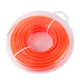 FlyNautics Grass Strimmer Line Nylon Steel String Trimmer Spool 3.0mm 40m Round Wire for Garden Trimmers (Nylon, Orange)