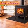 Fire-Resistant Fireplace Hearth Mat for Floor Protection – Non-Slip Fiberglass