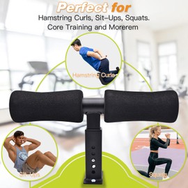 XonyiCos Wall Mount Sit Up Bar - LAT Pulldown Machines and Nordic Strap for Bench -Versatile Workout Tool for Nordic Curls Spanish Squats Core Twists,Enhance Your Core Strength and Leg Curls
