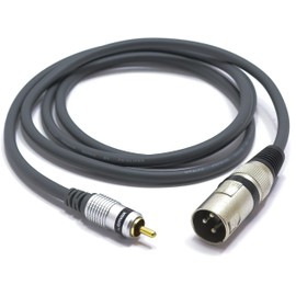 VITALCO XLR Male to RCA Mono Cable 1.5 m Microphone Cable 3-Pin to RCA Adapter