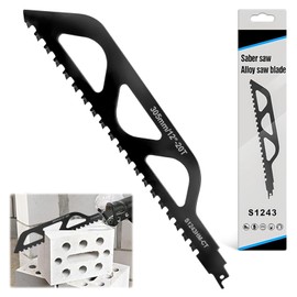 Saw Blade, Reciprocating Saw Blade Carbide, Reciprocating Saw Blade Metal Stone, Saw Blades Reciprocating Saw Blades for Aerated Concrete, Wood, Metal, Brick, Concrete, Professional Saw Blades (305