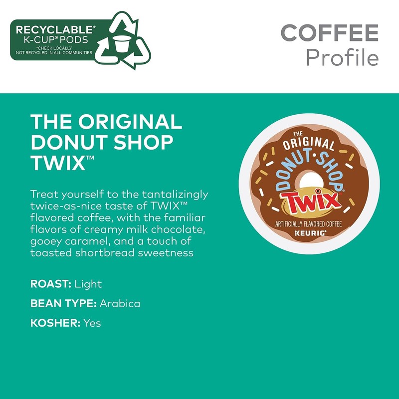 The Original Donut Shop Twix Coffee Keurig K-Cup Pods, Medium