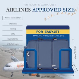 xlodea for Easyjet Cabin Bag 45x36x20 New Easyjet Underseat Cabin Bag Waterproof Travel Backpack with Charging Hole Anti-Theft Pocket