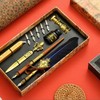 Joyeee Feather Calligraphy Pen and Ink Set, with Wax Seal