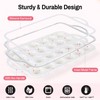 POPYEAH 2Pack Silicone Muffin Pan for Baking with Metal Reinforced