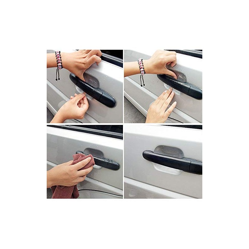 4 x Universal Car Door Handle Paint Protection Film Protective